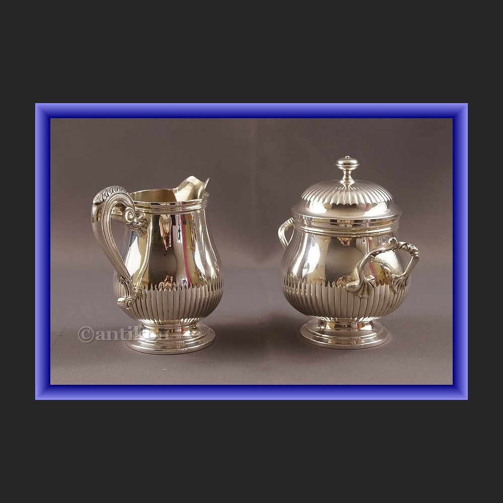 Christofle cukierniczk i mlecznik piekny zestaw Christofle cukierniczk i mlecznik piekny zestaw