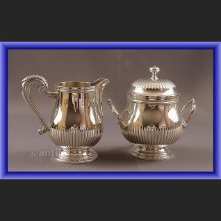 Christofle cukierniczk i mlecznik piekny zestaw Christofle cukierniczk i mlecznik piekny zestaw