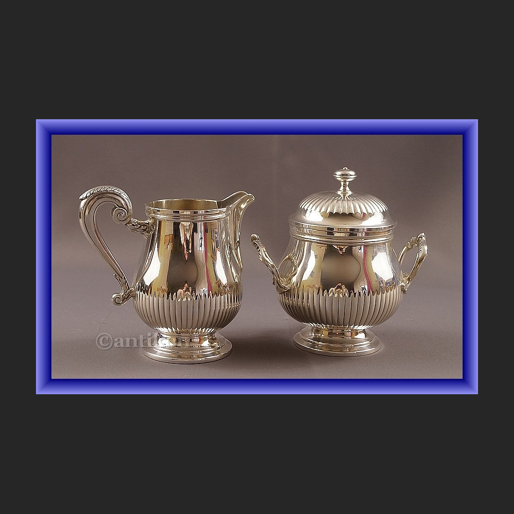 Christofle cukierniczk i mlecznik piekny zestaw Christofle cukierniczk i mlecznik piekny zestaw