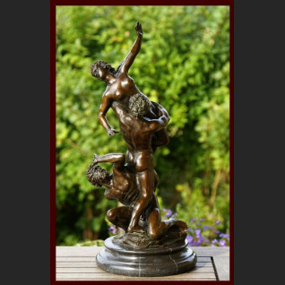 PORWANIE WSPANIAŁA GRUPA FIGURALNA Z BRĄZU