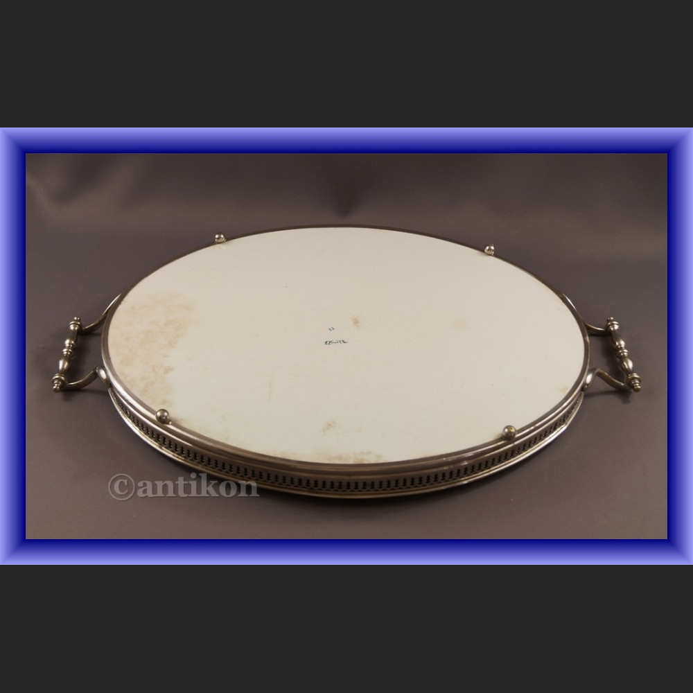 Wmf secesyjna duża taca z kwiatami Wmf secesyjna duża taca z kwiatami