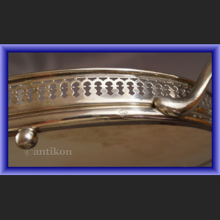 Wmf secesyjna duża taca z kwiatami Wmf secesyjna duża taca z kwiatami