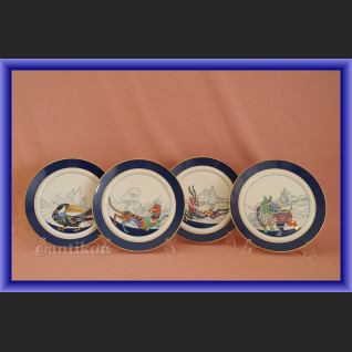 Rarytas Rosenthal Fantastyczna Fauna komplet talerzy kolekcjonerskich 