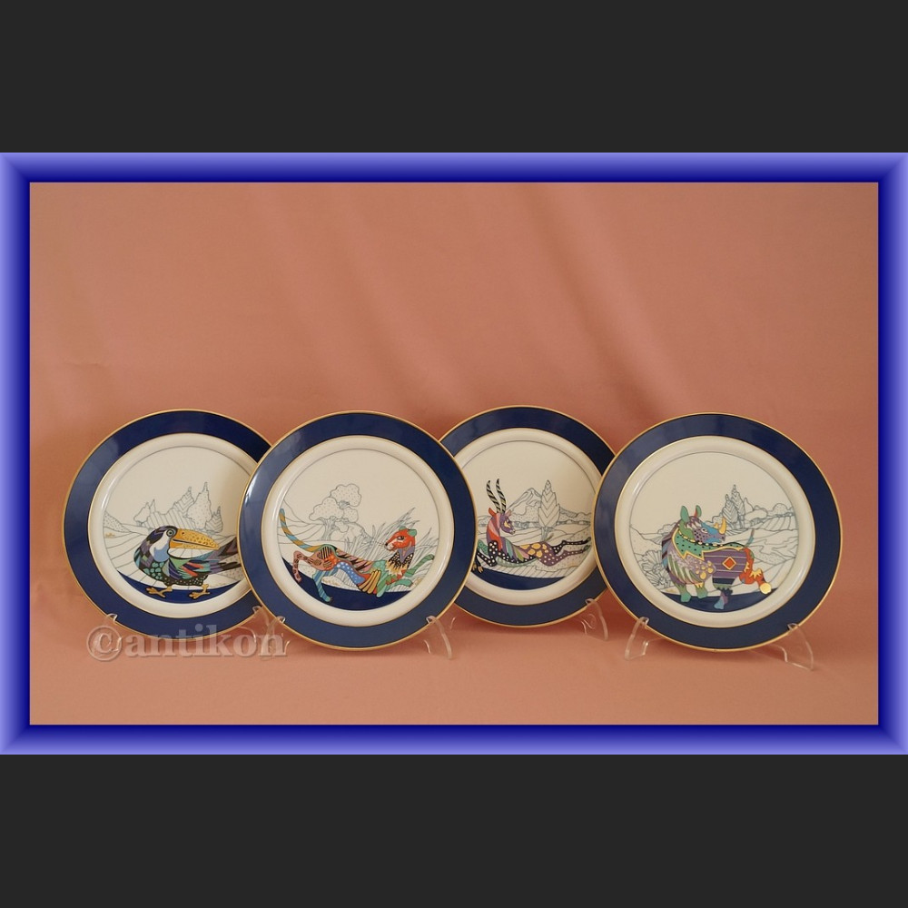 Rarytas Rosenthal Fantastyczna Fauna komplet talerzy kolekcjonerskich 