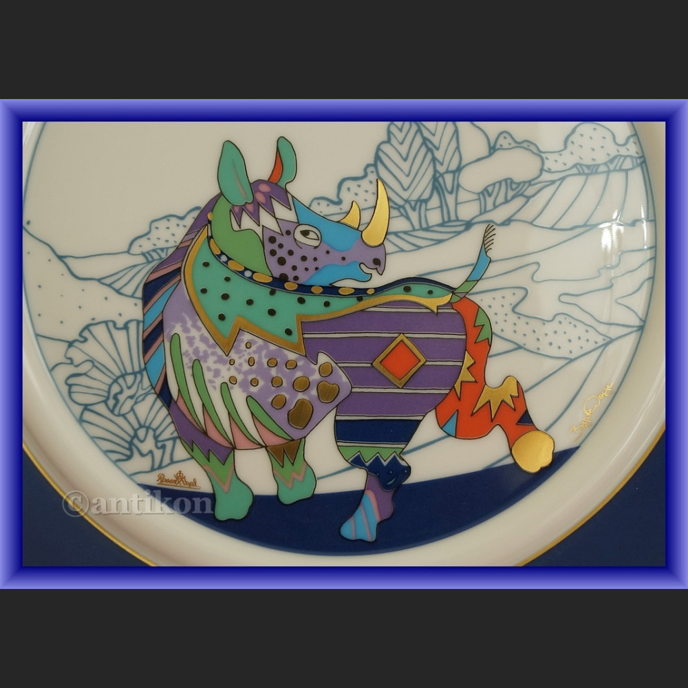 Rarytas Rosenthal Fantastyczna Fauna komplet talerzy kolekcjonerskich 