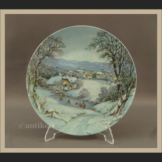 Talerz kolekcjonerski Rosenthal Zima cztery pory roku