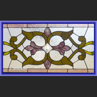 Witraż okienny secesyjny do okna szklany Witraż okienny secesyjny do okna szklany