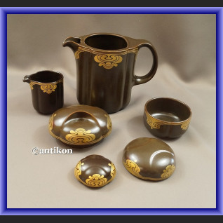 Porcelana Rosenthal minimalistyczny serwis kawa herbata czekolada ze złotem Porcelana Rosenthal minimalistyczny serwis kawa herbata czekolada ze złotem