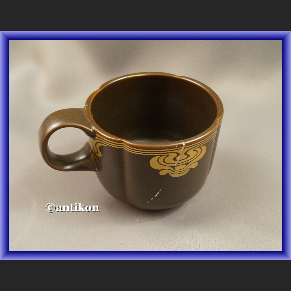 Porcelana Rosenthal minimalistyczny serwis kawa herbata czekolada ze złotem Porcelana Rosenthal minimalistyczny serwis kawa herbata czekolada ze złotem