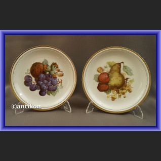 Porcelana Rosenthal serwis komplet deserowy  z paterą wzór z owocami Porcelana Rosenthal serwis komplet deserowy  z paterą wzór z owocami