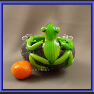 Duża szklana misa żaba z Murano