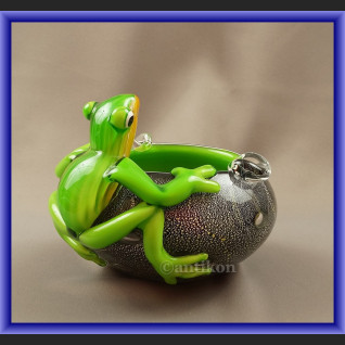 Duża szklana misa żaba z Murano