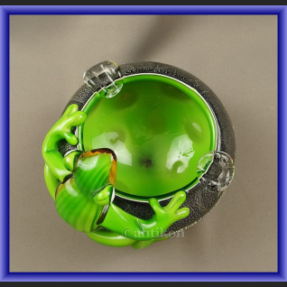 Duża szklana misa żaba z Murano