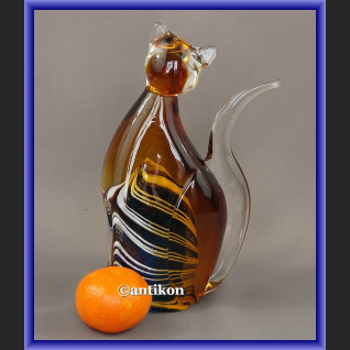 Dekoracyjne szkło z Murano szklany kot