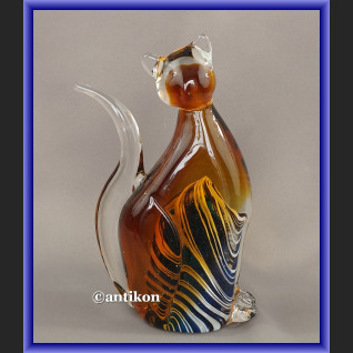 Dekoracyjne szkło z Murano szklany kot