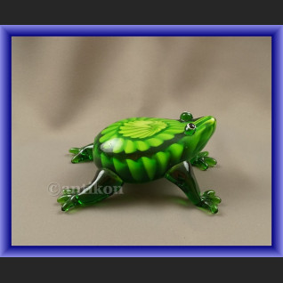 Dekoracyjne szkło z Murano szklana żaba na szczęście