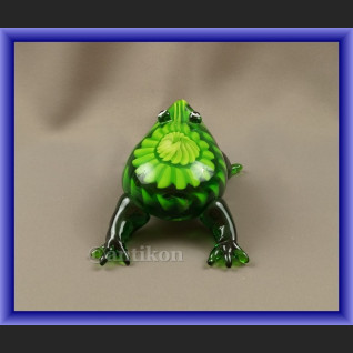 Dekoracyjne szkło z Murano szklana żaba na szczęście