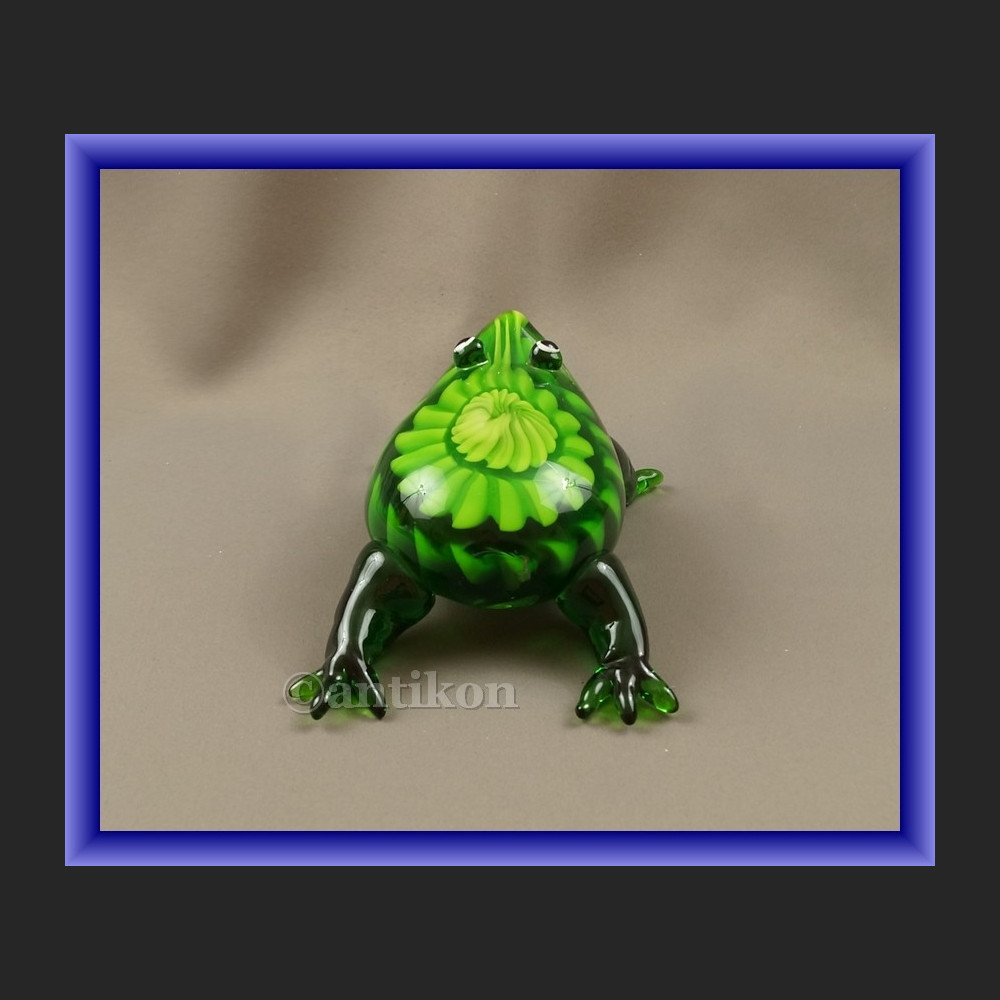 Dekoracyjne szkło z Murano szklana żaba na szczęście