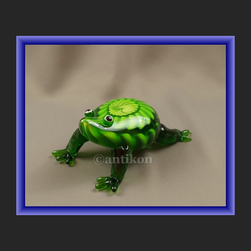 Dekoracyjne szkło z Murano szklana żaba na szczęście