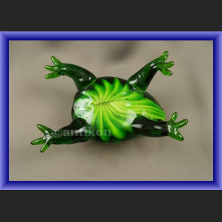 Dekoracyjne szkło z Murano szklana żaba na szczęście