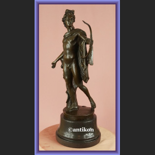 Figurka z brązu Apollo Belwederski rzeźba z łukiem Figurka z brązu Apollo Belwederski rzeźba z łukiem