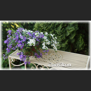 Biały stół kwietnik prowansalski metalowy Biały stół kwietnik prowansalski metalowy