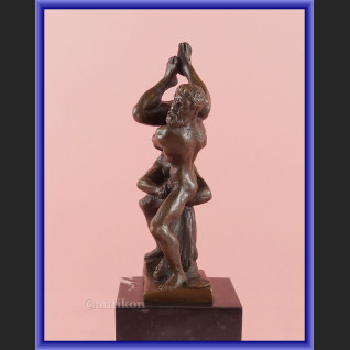 Figurka z brązu mityczni zapaśnicy Herkules