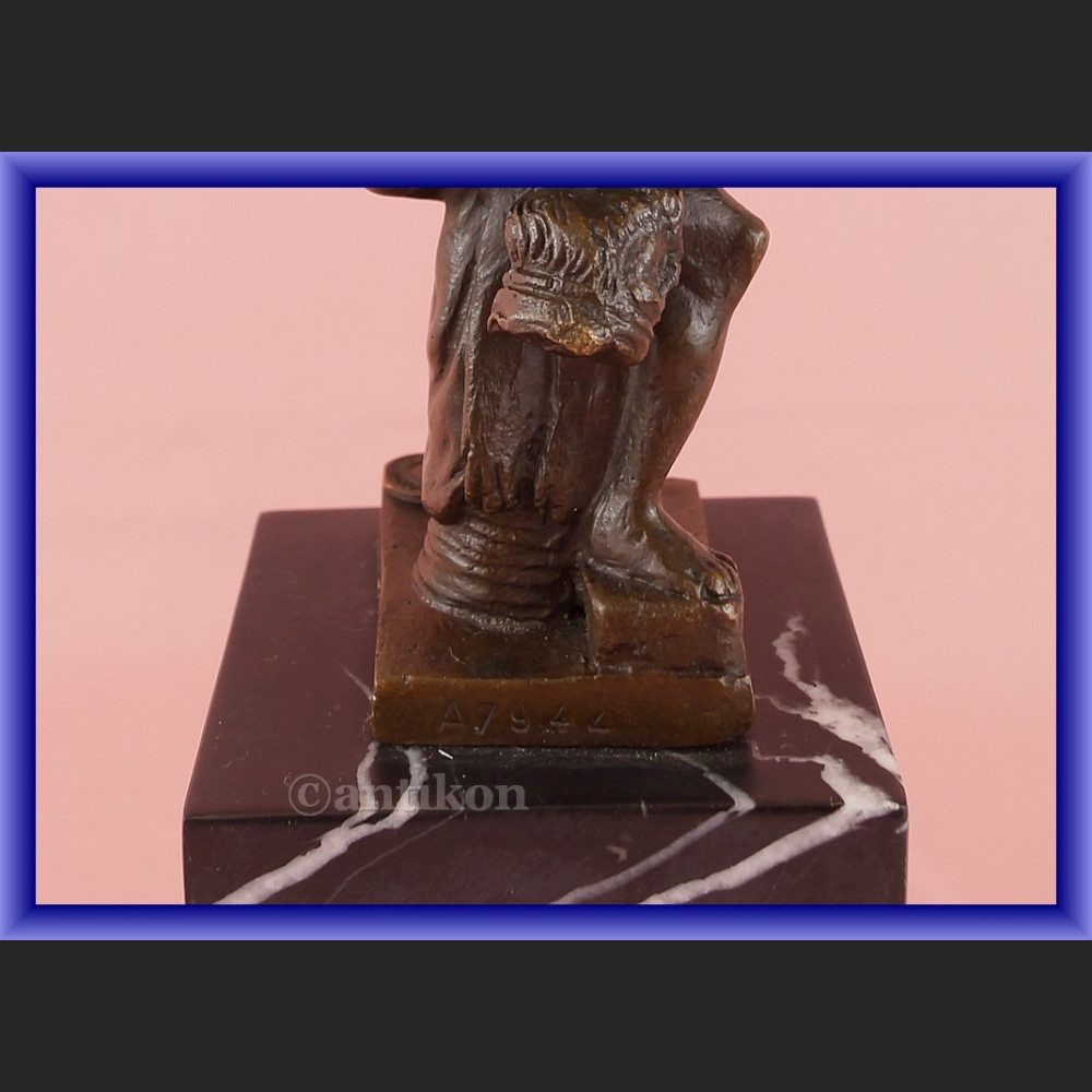 Figurka z brązu mityczni zapaśnicy Herkules