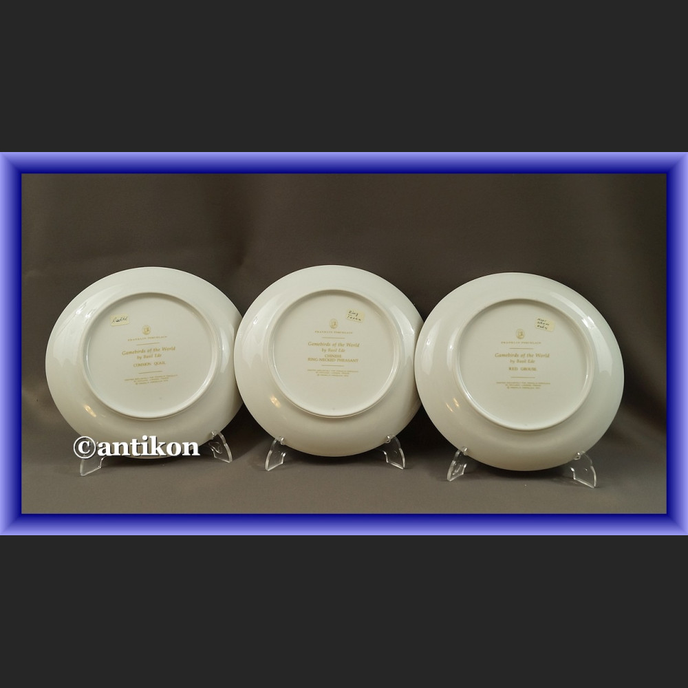 Limoges talerze kolekcjonerskie Ptaki Świata 12 sztuk Limoges talerze kolekcjonerskie Ptaki Świata 12 sztuk