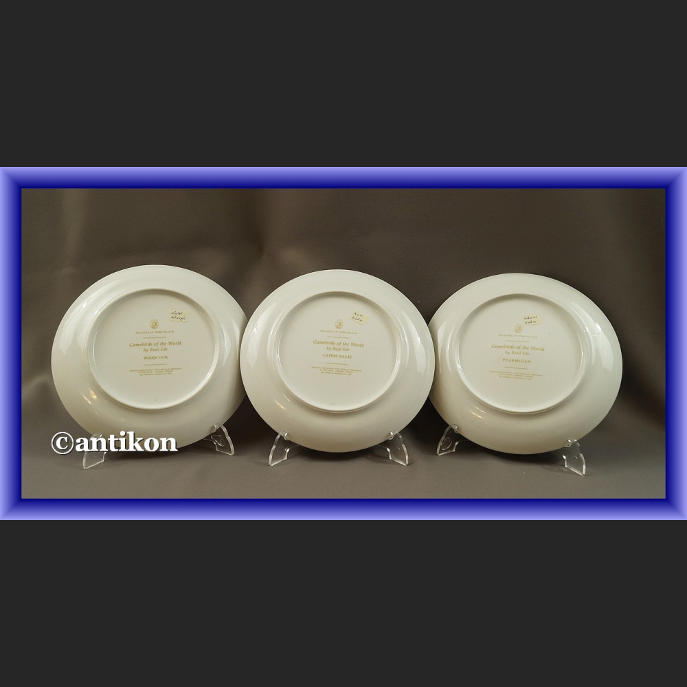 Limoges talerze kolekcjonerskie Ptaki Świata 12 sztuk Limoges talerze kolekcjonerskie Ptaki Świata 12 sztuk