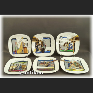 Narodziny Jezusa komplet talerzy kolekcjonerskich Boże Narodzenie