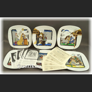 Narodziny Jezusa komplet talerzy kolekcjonerskich Boże Narodzenie Narodziny Jezusa komplet talerzy kolekcjonerskich Boże Narodzenie