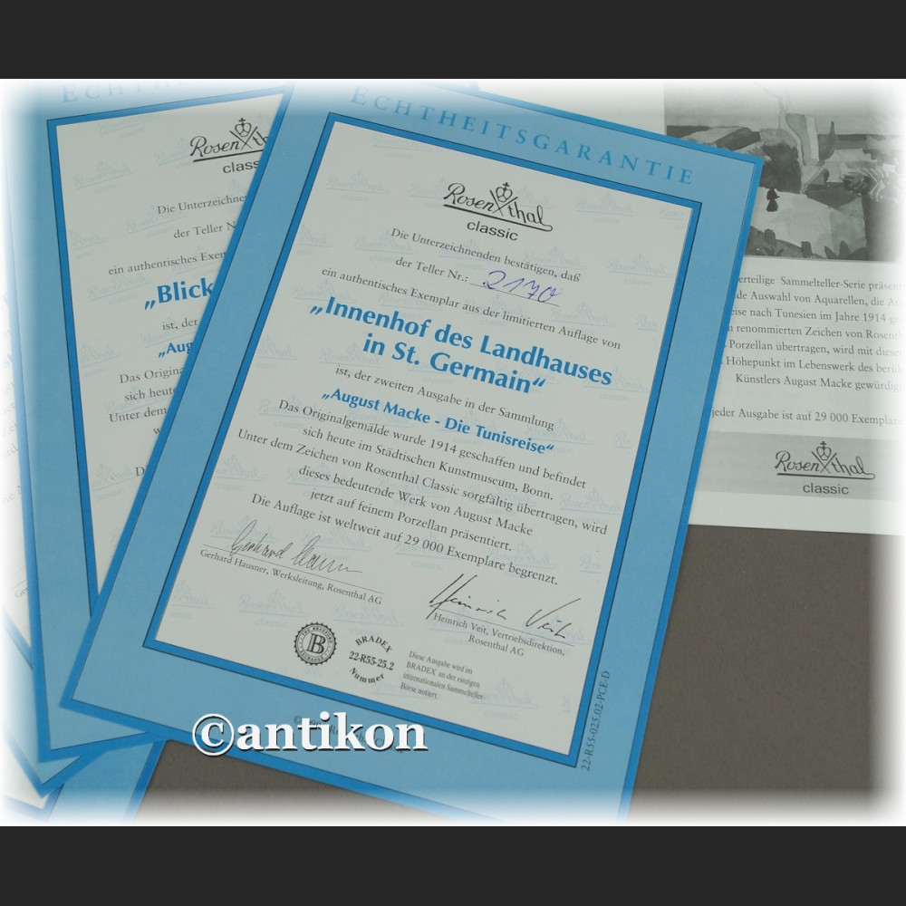 Talerze kolekcjonerskie Rosenthal Podróż do Tunezji Talerze kolekcjonerskie Rosenthal Podróż do Tunezji