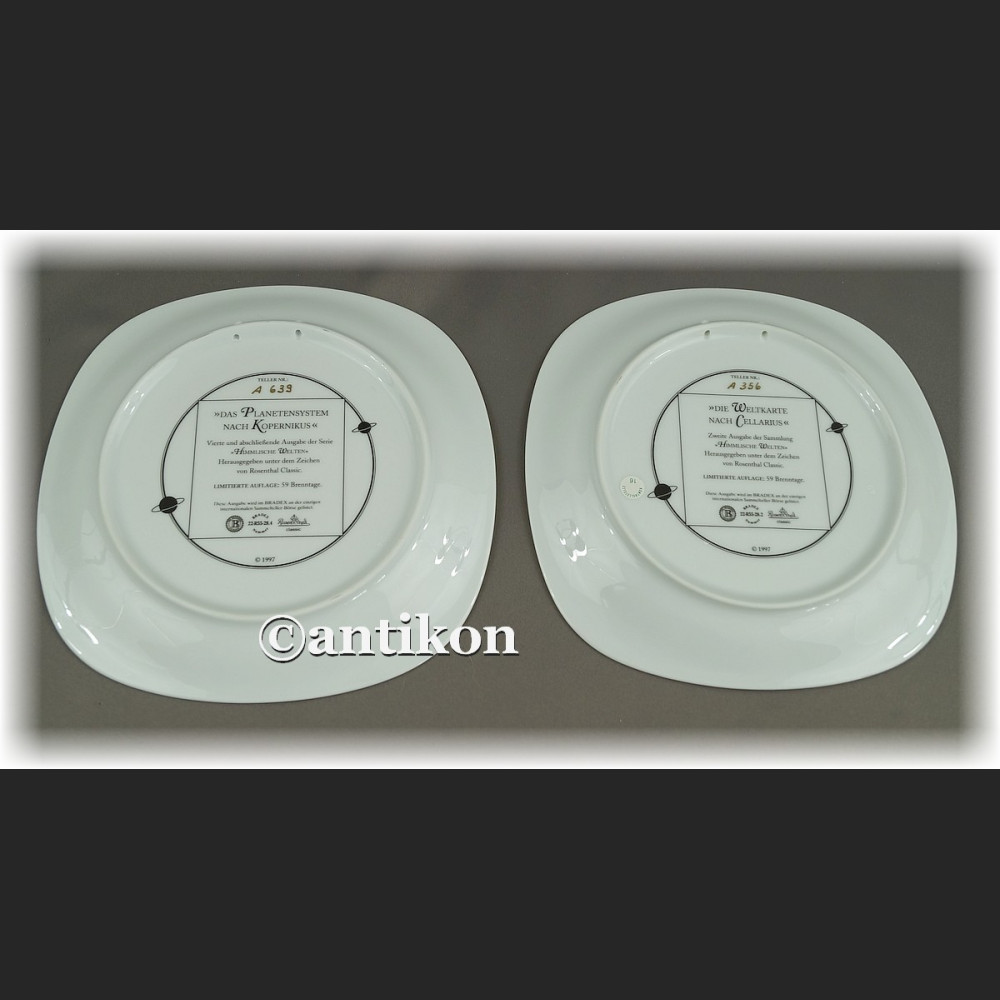 Cała kolekcja Rosenthal talerze kolekcjonerskie niebiańskie światy Cała kolekcja Rosenthal talerze kolekcjonerskie niebiańskie światy