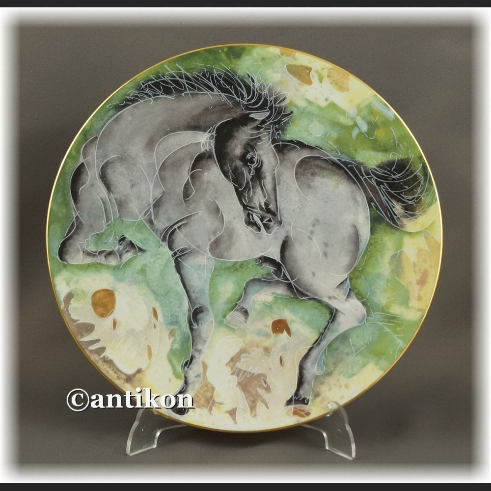 Cztery Żywioły talerze kolekcjonerskie z certyfikatem H.Erni konie Cztery Żywioły talerze kolekcjonerskie z certyfikatem H.Erni konie