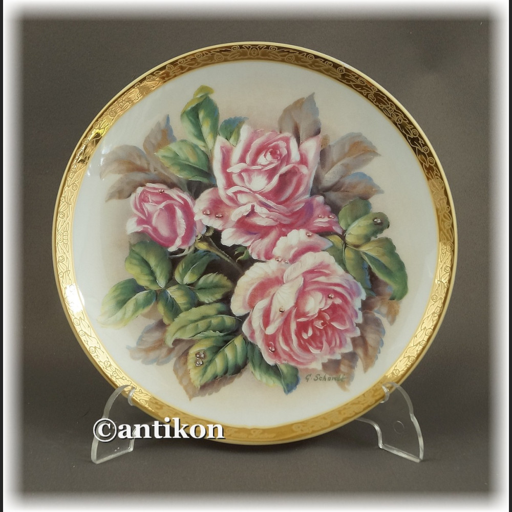 Ekskluzywna porcelana Furstenberg Róże cała seria talerzy kolekcjonerskich Ekskluzywna porcelana Furstenberg Róże cała seria talerzy kolekcjonerskich
