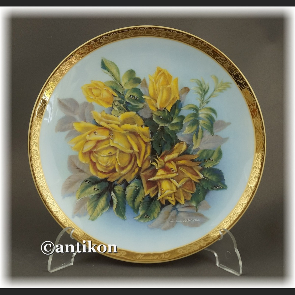 Ekskluzywna porcelana Furstenberg Róże cała seria talerzy kolekcjonerskich Ekskluzywna porcelana Furstenberg Róże cała seria talerzy kolekcjonerskich