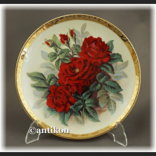 Ekskluzywna porcelana Furstenberg Róże cała seria talerzy kolekcjonerskich Ekskluzywna porcelana Furstenberg Róże cała seria talerzy kolekcjonerskich