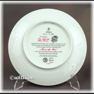 Ekskluzywna porcelana Furstenberg Róże cała seria talerzy kolekcjonerskich Ekskluzywna porcelana Furstenberg Róże cała seria talerzy kolekcjonerskich