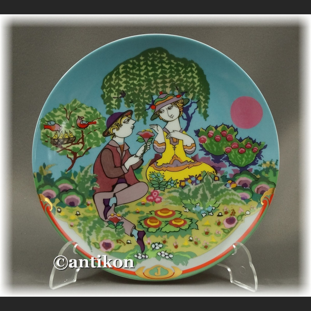 Cztery pory Roku talerze kolekcjonerskie Rosenthal z certyfikatem Cztery pory Roku talerze kolekcjonerskie Rosenthal z certyfikatem