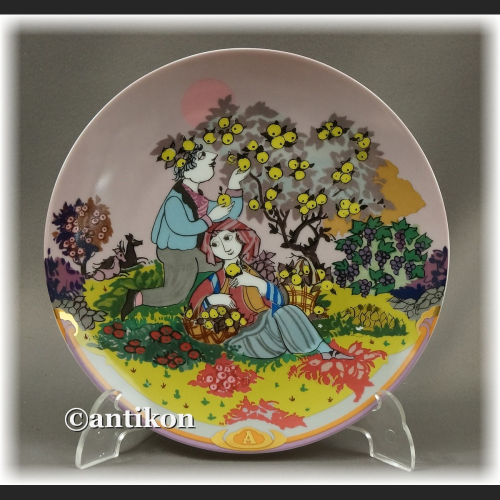 Cztery pory Roku talerze kolekcjonerskie Rosenthal z certyfikatem Cztery pory Roku talerze kolekcjonerskie Rosenthal z certyfikatem