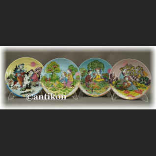 Cztery pory Roku talerze kolekcjonerskie Rosenthal z certyfikatem Cztery pory Roku talerze kolekcjonerskie Rosenthal z certyfikatem