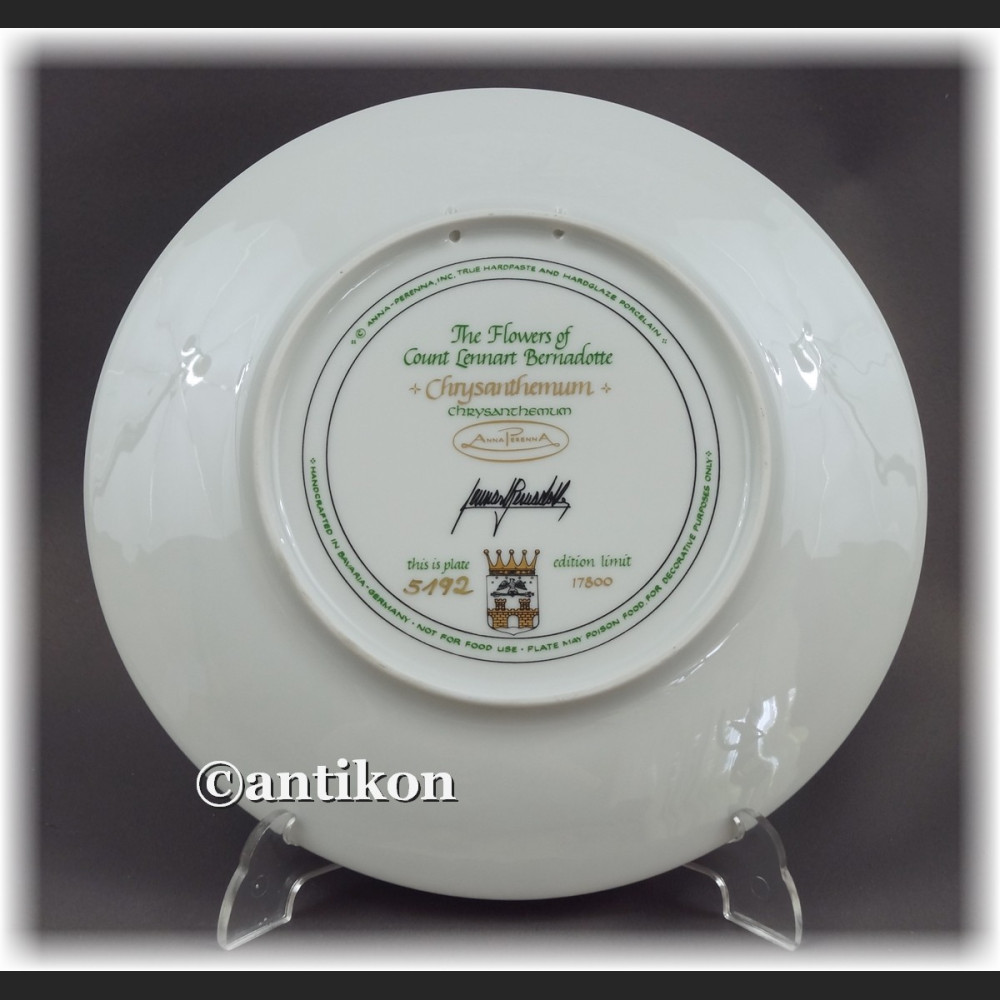 Ekskluzywna porcelana Kwiaty ogrodowe kolekcjonerskie talerze  cała seria z certyfikatem Ekskluzywna porcelana Kwiaty ogrodowe kolekcjonerskie talerze  cała seria z certyfikatem