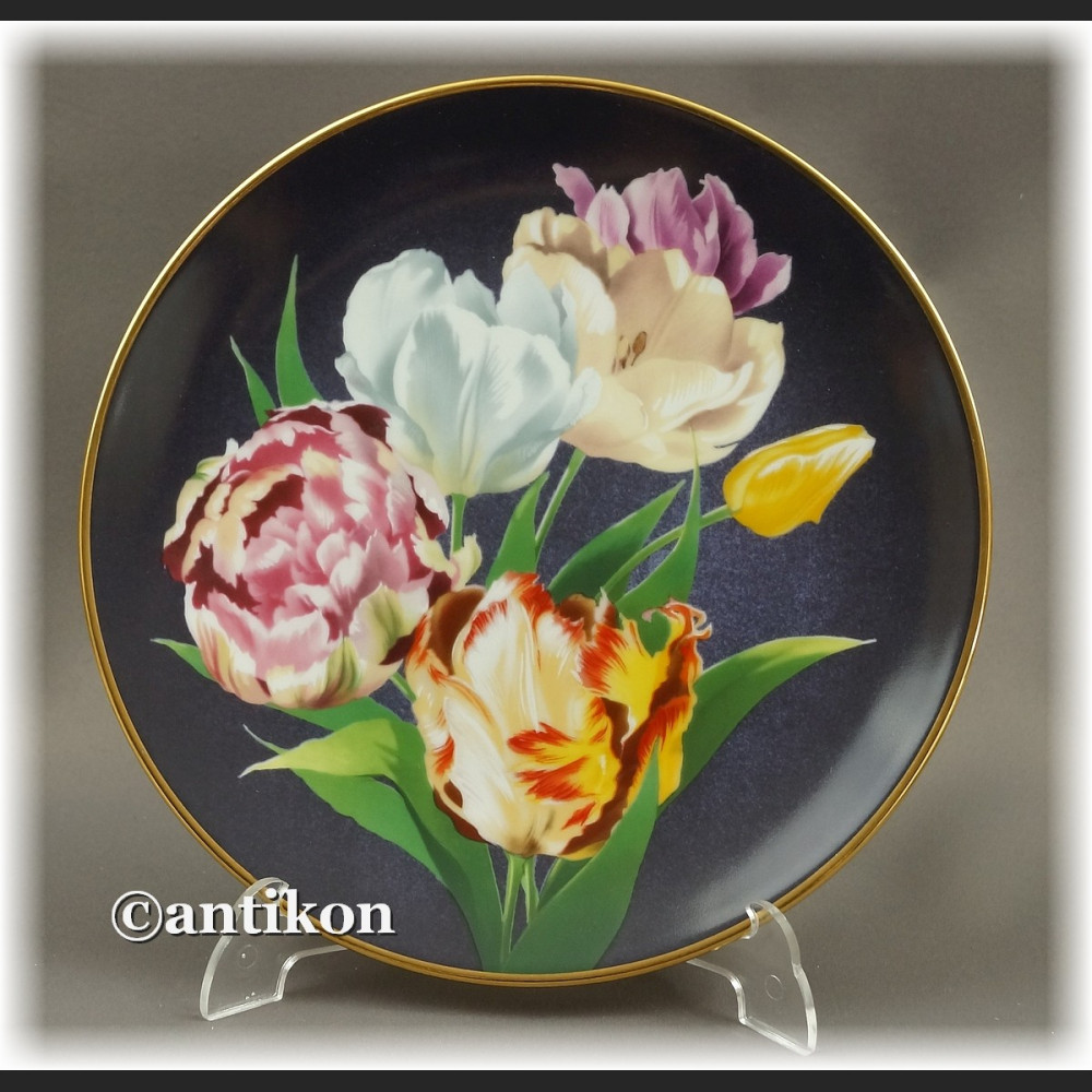 Ekskluzywna porcelana Kwiaty ogrodowe kolekcjonerskie talerze  cała seria z certyfikatem Ekskluzywna porcelana Kwiaty ogrodowe kolekcjonerskie talerze  cała seria z certyfikatem