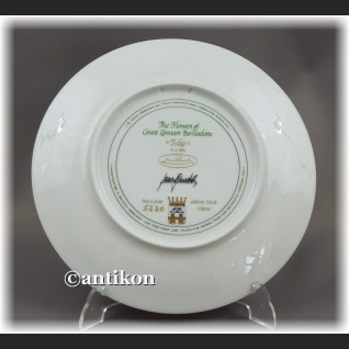 Ekskluzywna porcelana Kwiaty ogrodowe kolekcjonerskie talerze  cała seria z certyfikatem Ekskluzywna porcelana Kwiaty ogrodowe kolekcjonerskie talerze  cała seria z certyfikatem