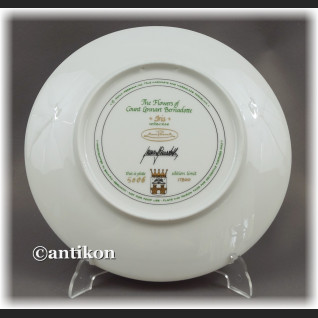 Ekskluzywna porcelana Kwiaty ogrodowe kolekcjonerskie talerze  cała seria z certyfikatem Ekskluzywna porcelana Kwiaty ogrodowe kolekcjonerskie talerze  cała seria z certyfikatem