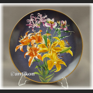 Ekskluzywna porcelana Kwiaty ogrodowe kolekcjonerskie talerze  cała seria z certyfikatem Ekskluzywna porcelana Kwiaty ogrodowe kolekcjonerskie talerze  cała seria z certyfikatem