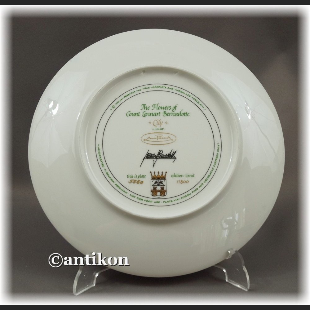 Ekskluzywna porcelana Kwiaty ogrodowe kolekcjonerskie talerze  cała seria z certyfikatem Ekskluzywna porcelana Kwiaty ogrodowe kolekcjonerskie talerze  cała seria z certyfikatem