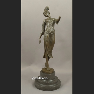 Figurka z brązu tancerka art deco francuska rzeźba Figurka z brązu tancerka art deco francuska rzeźba