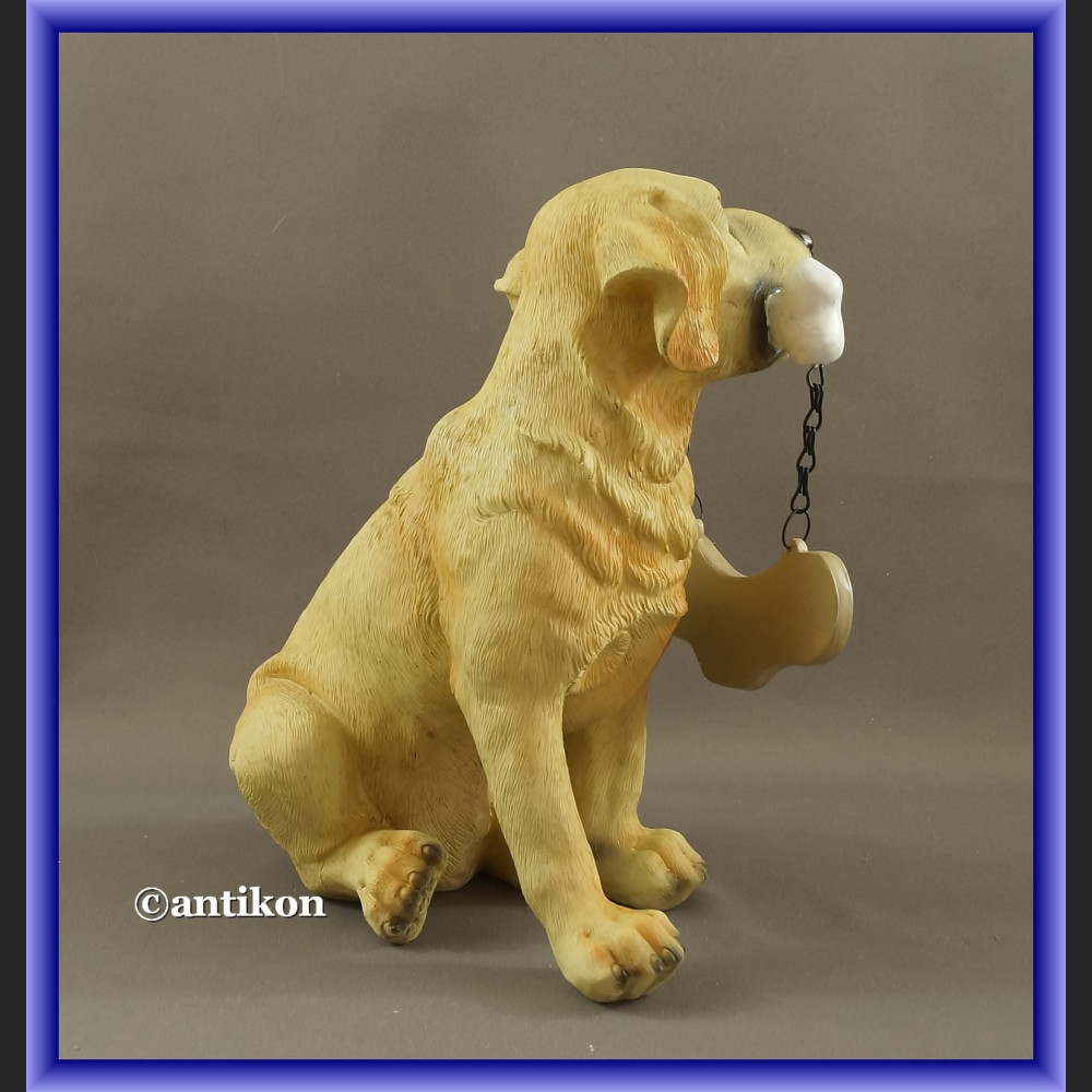 Witający pies ogrodowa figurka